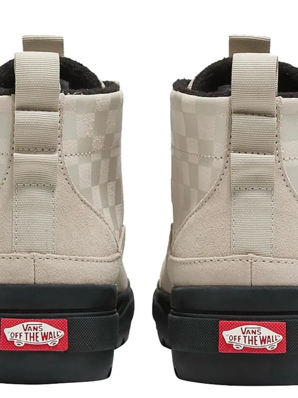 Vans Colfax MTE-1 Boot-Men’s Light Beige High-Top Checkerboard Sneakers